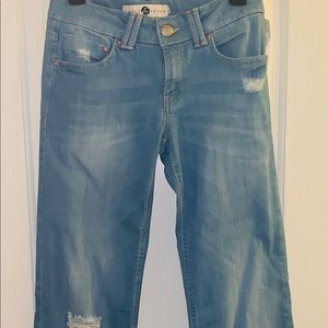 Distressed  Wide leg Denim Jeans